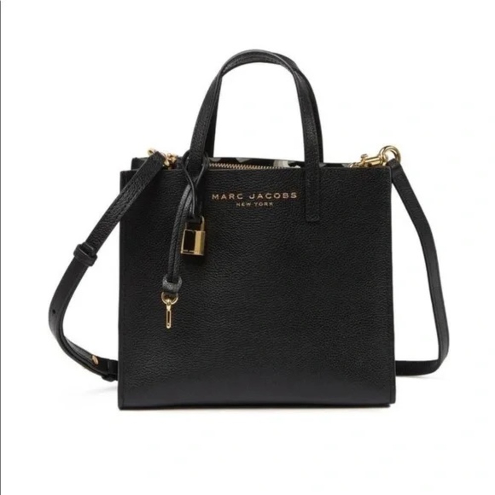 3 for 1 !!! Marc Jacobs Black Leather Tote Bag and wallet w/MJ dustbag